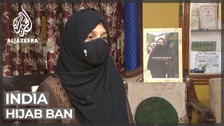 India Hijab ban outrages Muslim students [upl. by Clint]