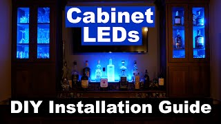 DIY How to Install Cabinet Accent LED Lighting  MiLight LED Controller [upl. by Groome]