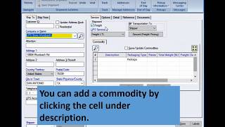 UPS WorldShip  Add Freight Commodities to a list [upl. by Drugi27]