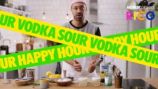 Rico’s PERFECT Vodka Sour Recipe  Absolut Drinks [upl. by Rimisac]