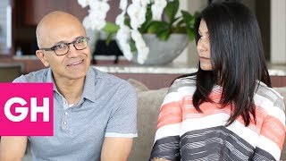 Satya Nadella and Anu Nadella Open Up About Their Family  GH [upl. by Garlen]