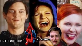 Tobey Maguire SpiderMan123 Hilarious Bloopers and Gag Reel  Try Not To Laugh [upl. by Wylen]