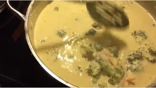 How to make Broccoli Cheddar soup [upl. by Hajan]