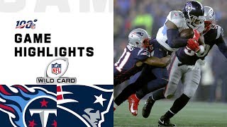 Titans vs Patriots Wild Card Round Highlights  NFL 2019 Playoffs [upl. by Noam]