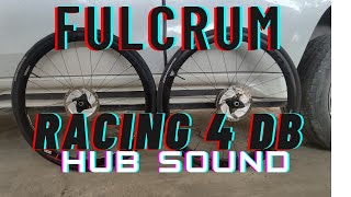 Fulcrum Racing 4 DB Wheel set Disk Brake Hub Sound [upl. by Eveivenej]