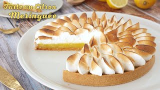 TARTE au CITRON MERINGUÉE  Recette Facile MERINGUE ITALIENNE [upl. by Arnie631]