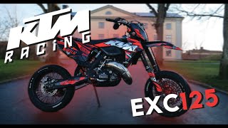 KTM EXC 125 TUNING STORY I Supermoto Dream Bike [upl. by Willcox349]