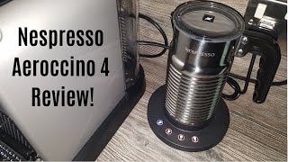 Nespresso Aeroccino 4 Milk Frother Review  Worth upgrading from the Aeroccino 3 [upl. by Elfstan]