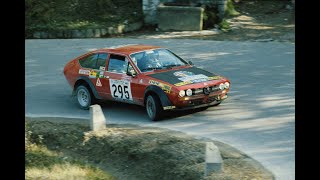 Alfa Romeo Alfetta GTV 2000 Turbodelta rallying [upl. by Niela890]