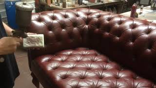 Restore Leather Chesterfield Sofa [upl. by Ayrolg669]