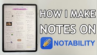 How I Make Notes on Notability Shorts [upl. by Drofnas]