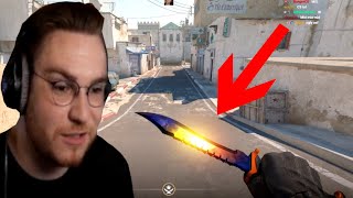 Ohnepixel Reacts To Bowie Knife Skins In CS2 [upl. by Orenid]