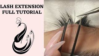 Eyelash Extensions 101  Full Tutorial on Application [upl. by Jerrilyn]