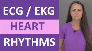 EKG Rhythms  ECG Heart Rhythms Explained  Comprehensive NCLEX Review [upl. by Catriona]