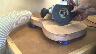 Stratocaster Guitar Build  Part 7  How to Build A Stratocaster Body [upl. by Ecylla]