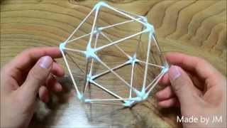 How to make a Cotton Swab Icosahedron [upl. by Katherina454]