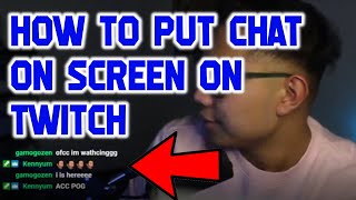 How to put chat on screen on twitch with OBS Studio and Streamlabs OBS [upl. by Mossberg]