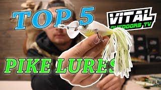 Top 5 Northern Pike Lures [upl. by Tegdirb]