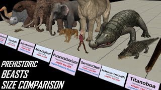 Prehistoric Beasts Size Comparison [upl. by Tnilk1]