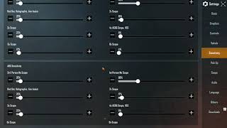Default sensitivity settings PUBG Mobile  Gameloop [upl. by Suki]