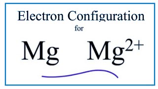 Mg 2 Electron Configuration Magnesium Ion [upl. by Orms]