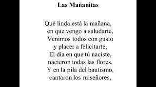 Las mañanitas letra y acordes para el dia de la madre [upl. by Rainwater]