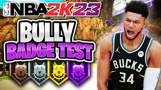 NBA 2K23 Bully Badge  Best Finishing Badges in 2K23 [upl. by Ythomit]