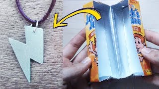 DIY Jewelry from a Juice Box [upl. by Love496]