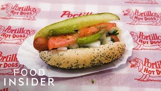 Why Portillo’s Has The Most Famous Hot Dogs In Chicago  Legendary Eats [upl. by Adnohr418]