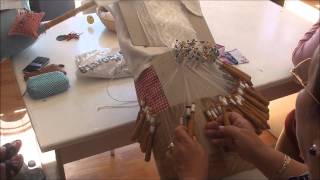 Making Bobbin Lace in Camarinas Spain [upl. by Av]