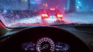 RELAJANTE SONIDO DE LLUVIA EN EL COCHE PARA DORMIR  RELAXING RAIN SOUND ON THE CAR [upl. by Analli349]