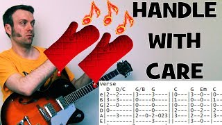 Traveling Wilburys Handle with Care Guitar Chords Lesson amp Tab Tutorial [upl. by Robbi]