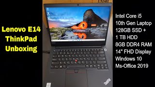 Lenovo ThinkPad E14 i5 10th gen 2021 Laptop Unboxing and Review [upl. by Petr]