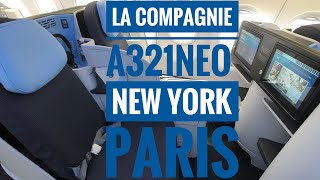 La Compagnie A321Neo Business Class Trip Review New York to Paris [upl. by Wallford]