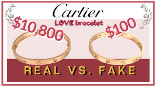 REAL vs FAKE CARTIER LOVE Bracelet SUPERFAKE Detail Comparison  My First Luxury [upl. by Anaele816]