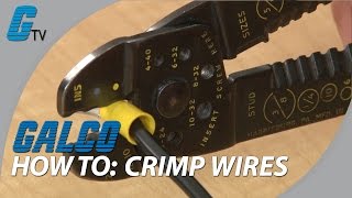 How to Crimp Wires  Basic Tips on Crimping  Galco [upl. by Atoel]