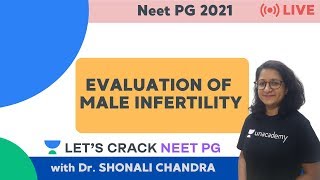 Evaluation of Male Infertility  NEET PG 2021  Dr Shonali Chandra [upl. by Enileoj]