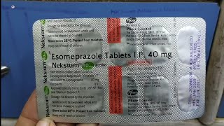 Neksium 40 mg  Esomeprazole 40mg  Neksium 40mg Tablet  Neksium 40mg uses review in Hindi [upl. by Carpio582]