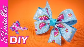 SUPER FACIL Lazo de Cintas de 3 Vueltas  Video 8  SDetalles  DIY [upl. by Meras]