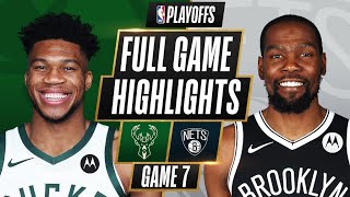 3 BUCKS at 2 NETS  FULL GAME HIGHLIGHTS  June 19 2021 [upl. by Ileane320]