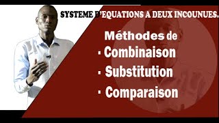 Sytsème déquations à deux inconnues  Résolution système déquations [upl. by Netsrejk979]