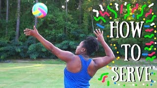 HOW TO OVERHAND SERVE FOR BEGINNERS [upl. by Gypsy832]