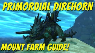 How to get ALL Primordial Direhorn mounts from Zandalari Warbringers [upl. by Ellered]