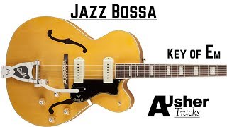 Jazz Bossa Nova in E minor  Guitar Jam Track [upl. by Eiramlatsyrk769]