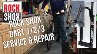 Rock Shox Dart 3 Service amp Repair How To Tear Down Same as Dart 12 amp many more [upl. by Zitella724]