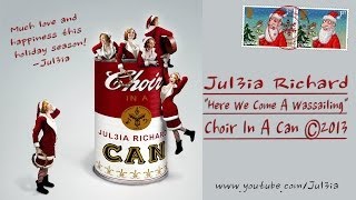 CHOIR IN A CAN Here We Come AWassailing with Lyrics and Sheet Music [upl. by Langdon624]