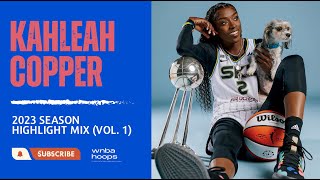 Kahleah Copper Highlight Mix Vol 1 2023 Season  WNBA Hoops [upl. by Adnilra]