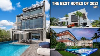 4 HOURS of LUXURY HOMES The Best Homes of 2021 part 1 [upl. by Lumbye]