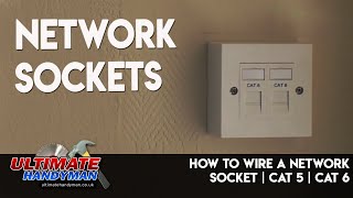 How to wire a network socket  Cat 5  Cat 6 [upl. by Leopoldine]