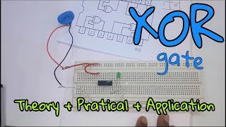 Logic Gates  XOR Gate  Theory  Practical  Application  In Hindi [upl. by Legge181]